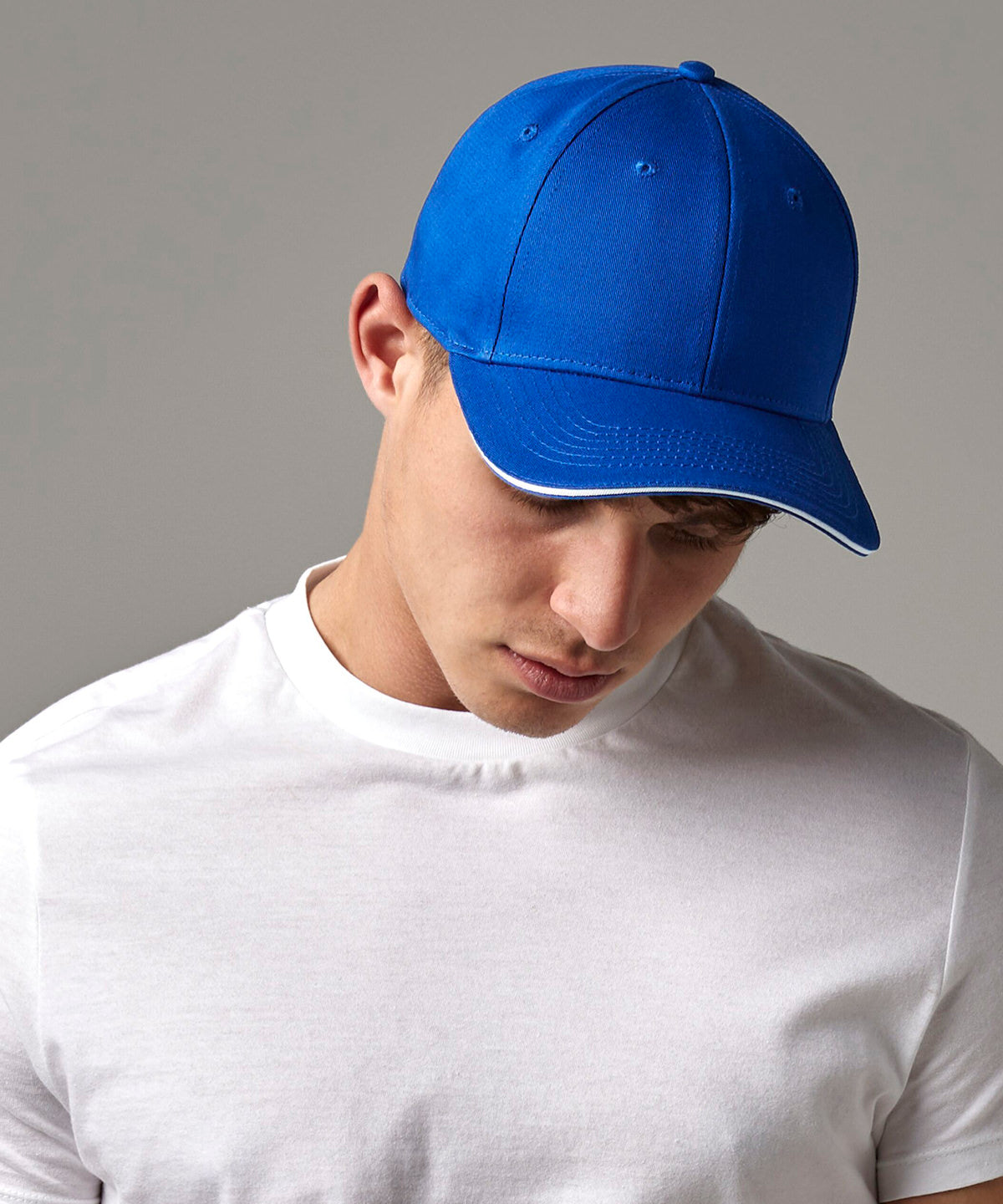 EarthAware® classic organic cotton 6-panel cap – sandwich peak