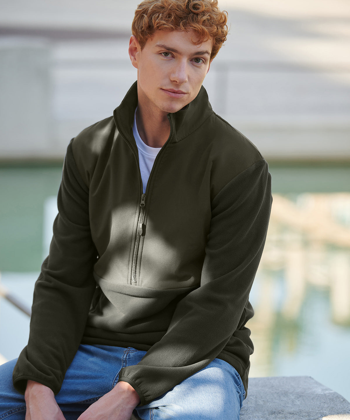 1/2-zip microfleece