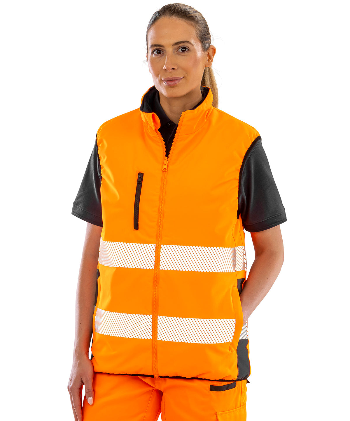 Reversible soft padded gilet