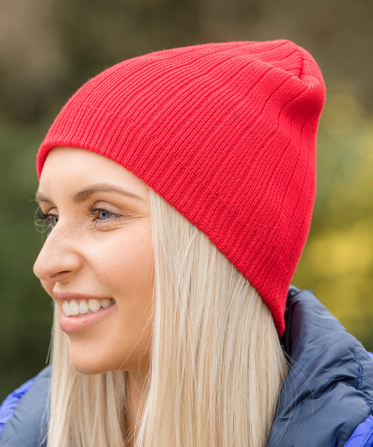Cotton knitted beanie hat