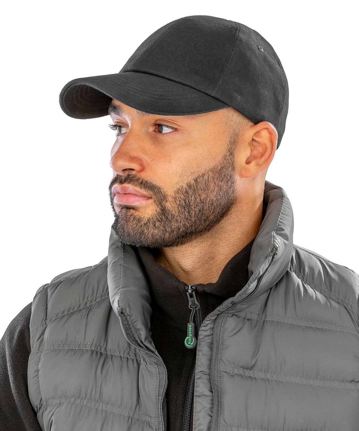 Low-profile heavy brushed cotton cap