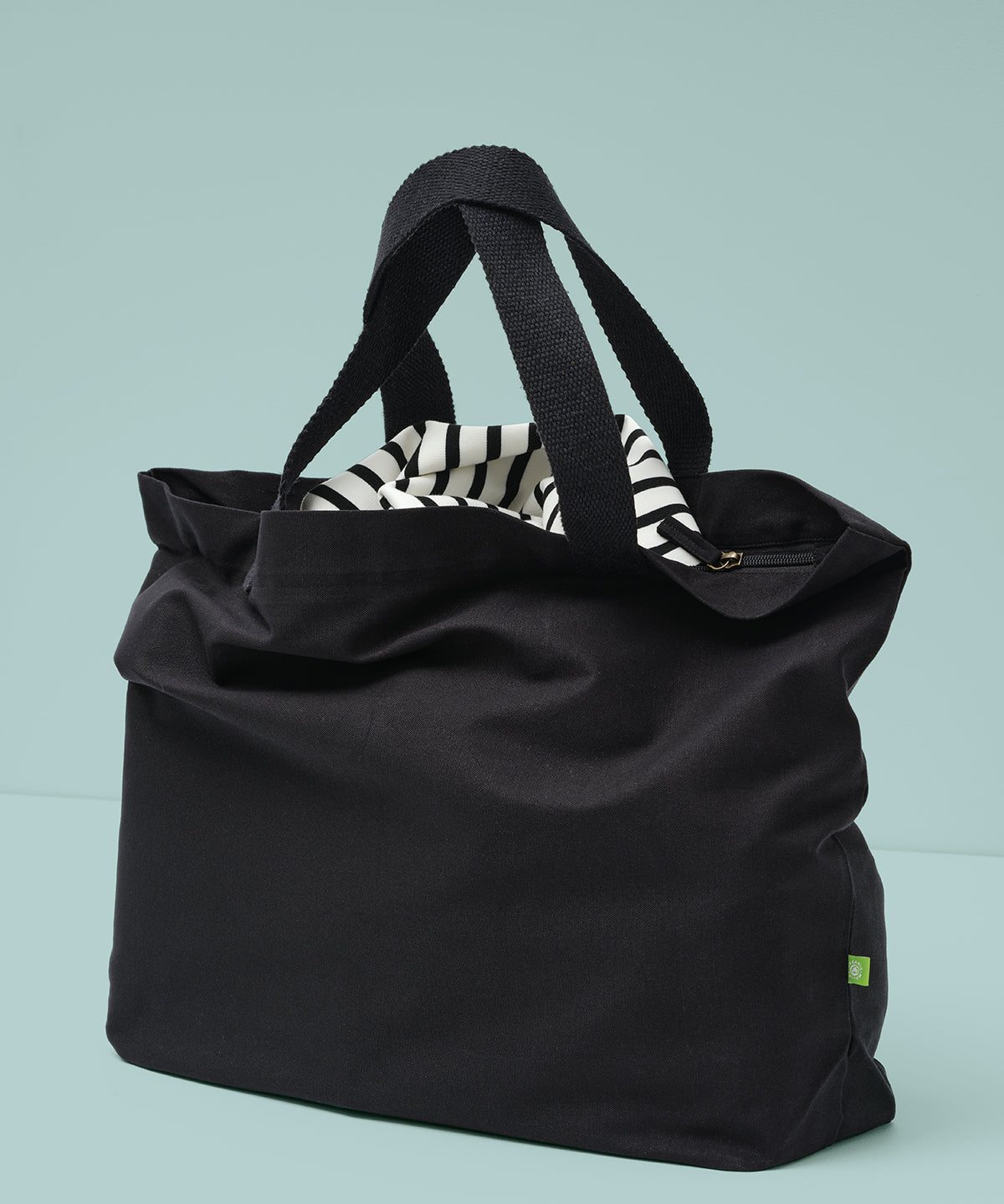 Elba organic canvas premium zip tote