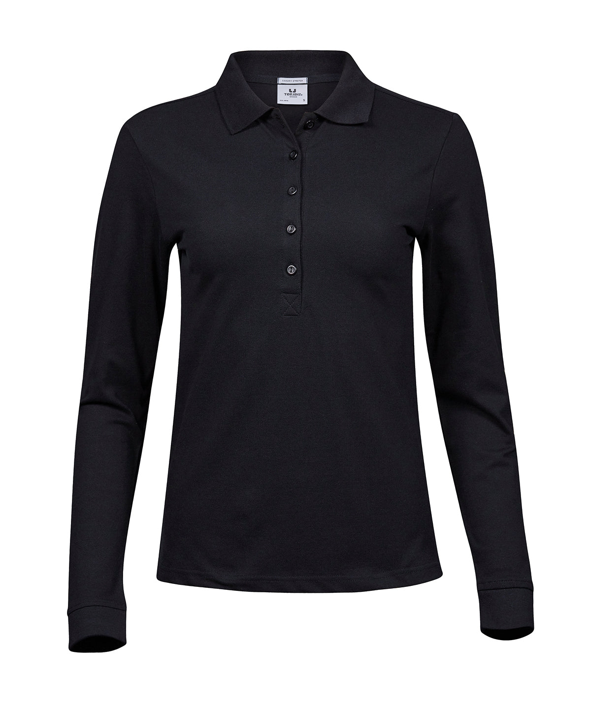 Women’s luxury stretch long sleeve polo (146)