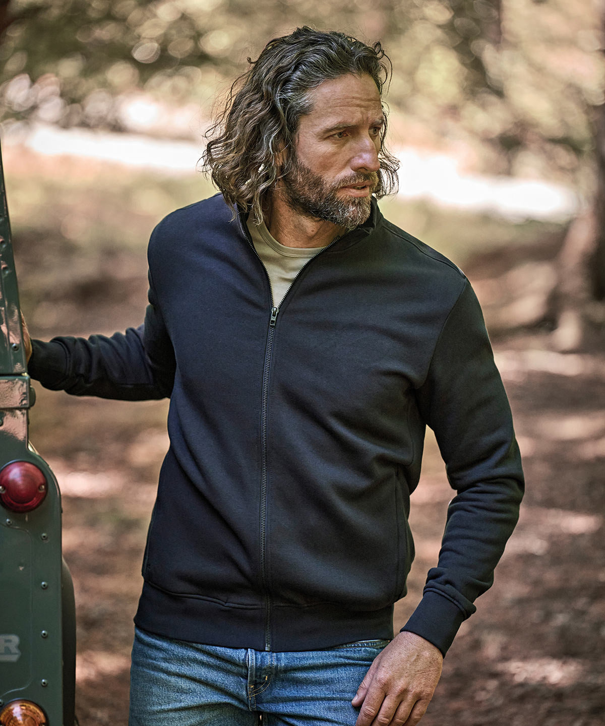 Full-zip sweat cardigan (5440)