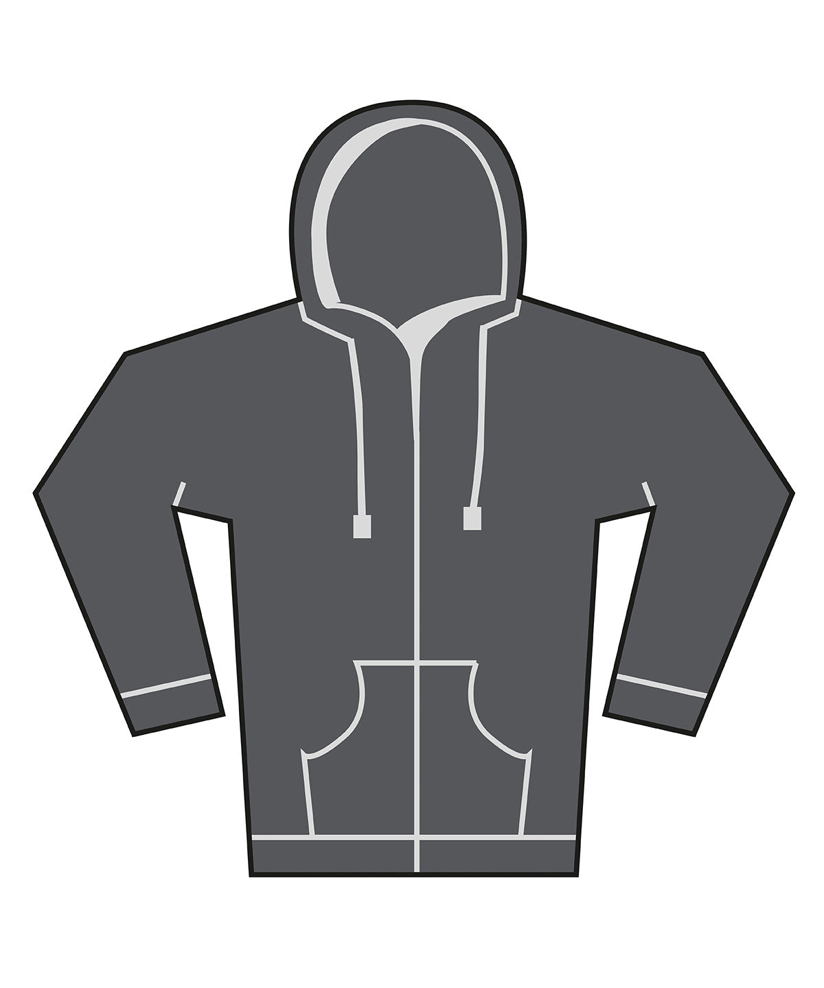 Unisex heavy full-zip hoodie