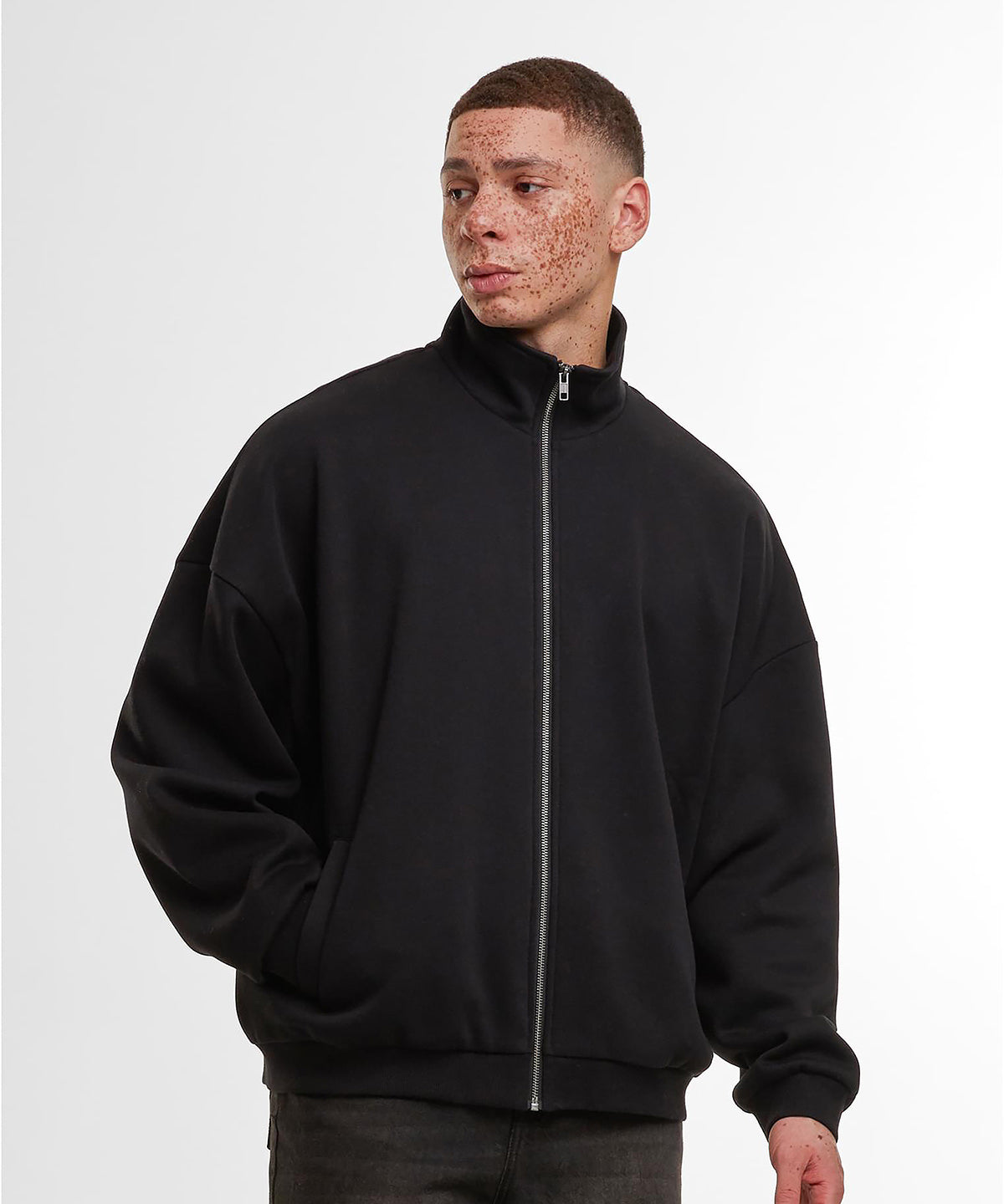 Oversized zip jacket