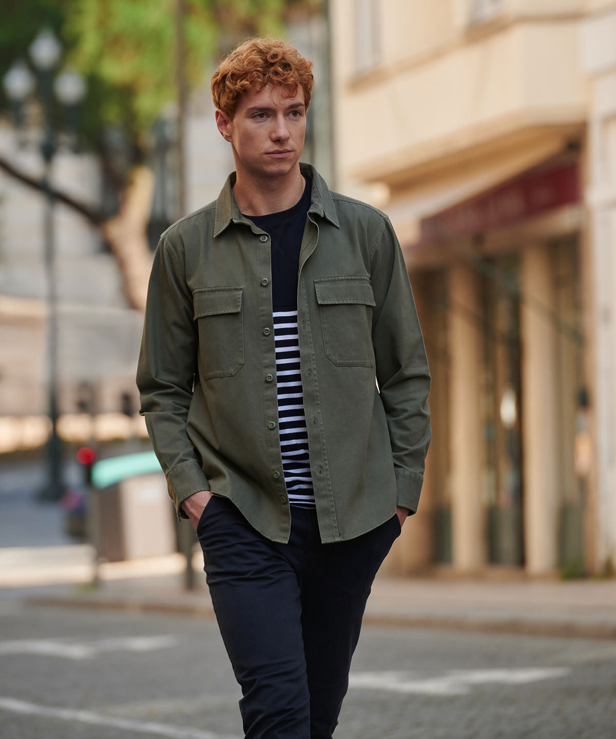 Drill overshirt