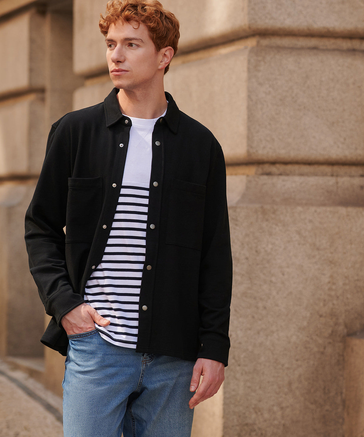 Premium piqué overshirt