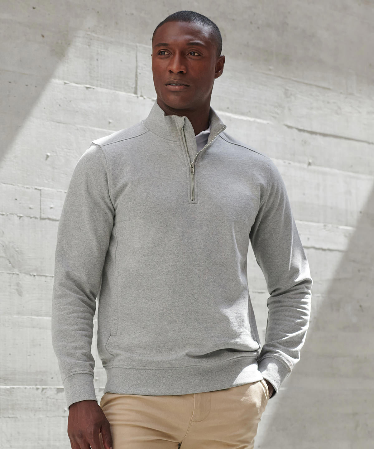 Unisex sustainable ¼-zip sweatshirt