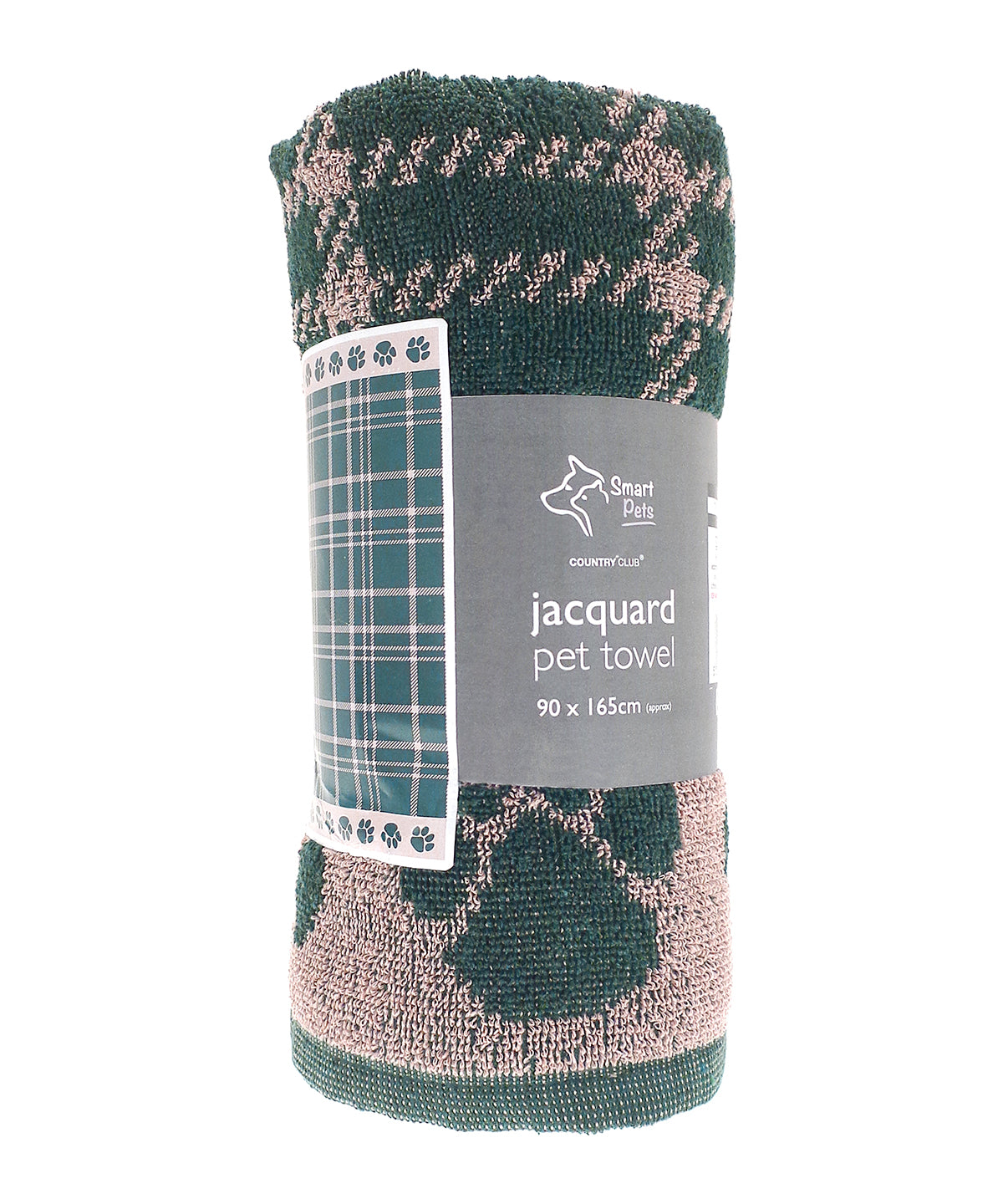 Jumbo terry jacquard dog towel