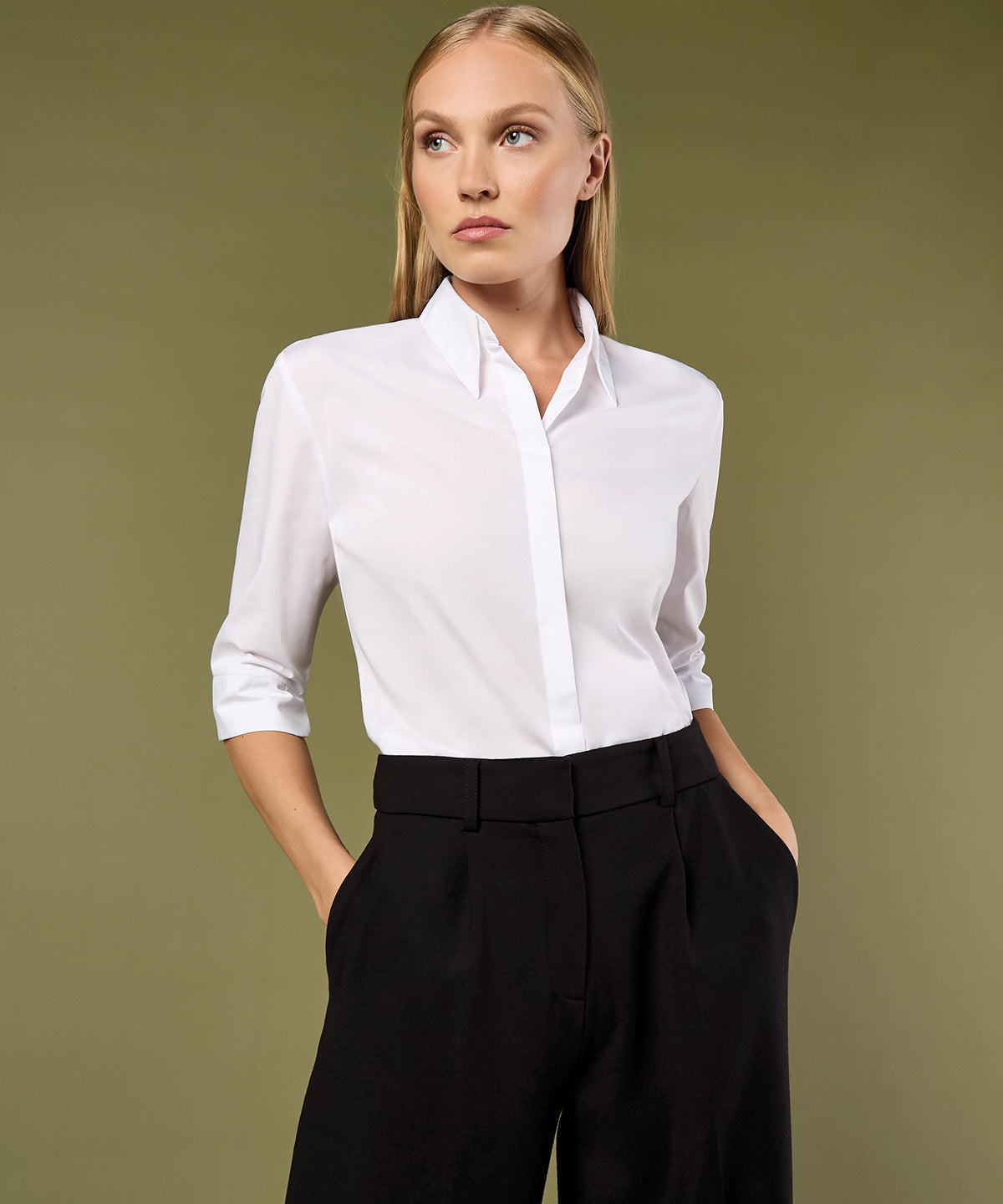 Contiental ¾ sleeve blouse womens