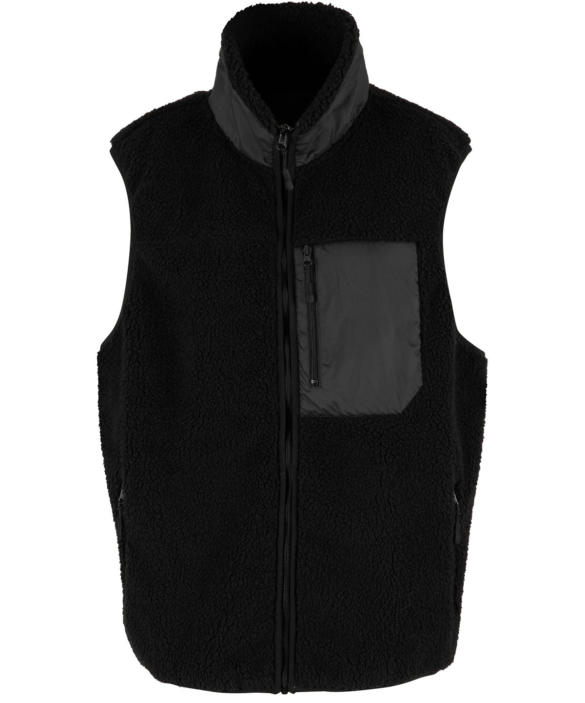 Bonded sherpa vest