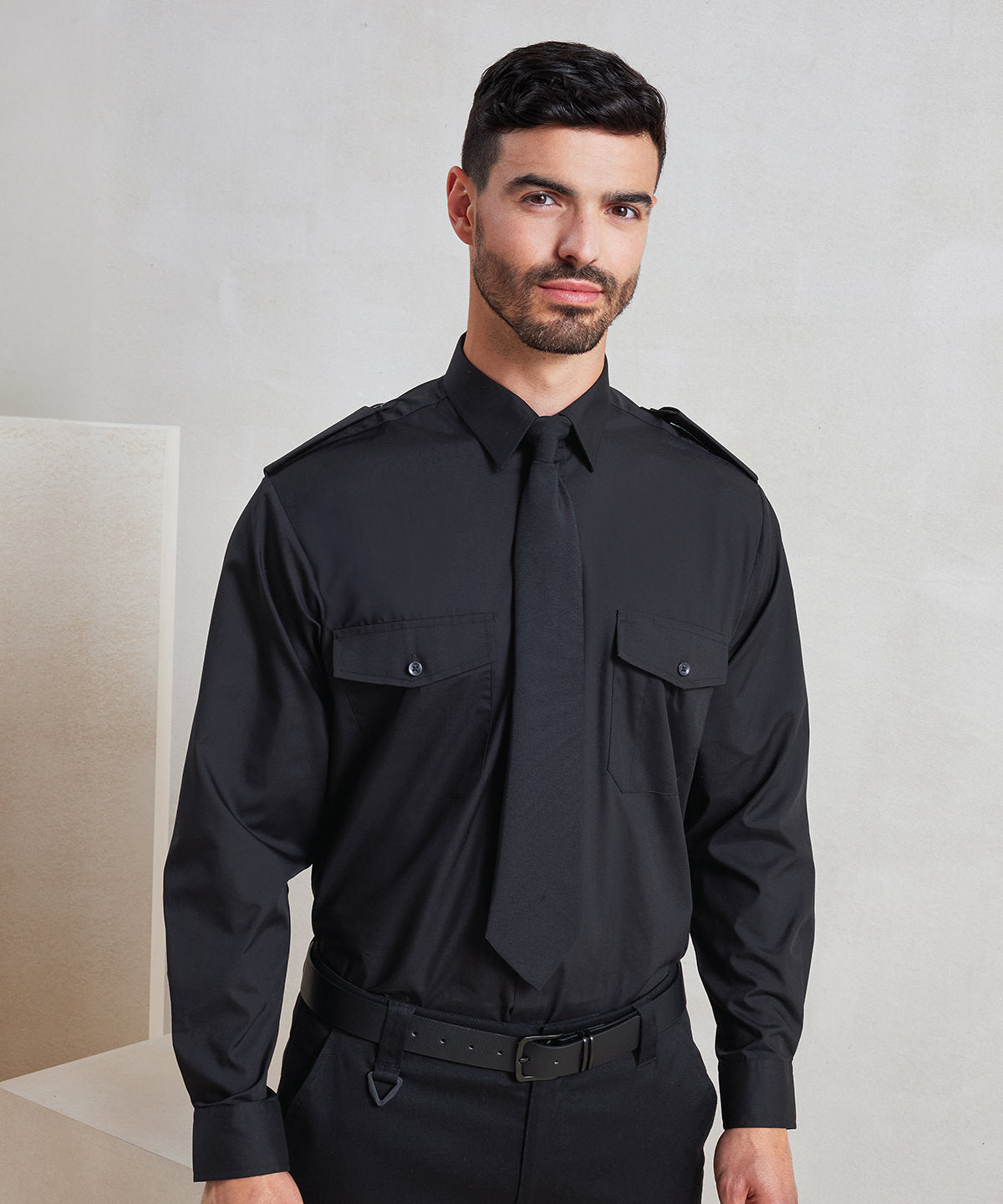 Long sleeve pilot shirt
