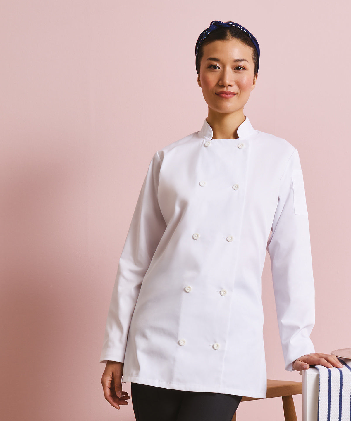 Women's long sleeve chef's jacket