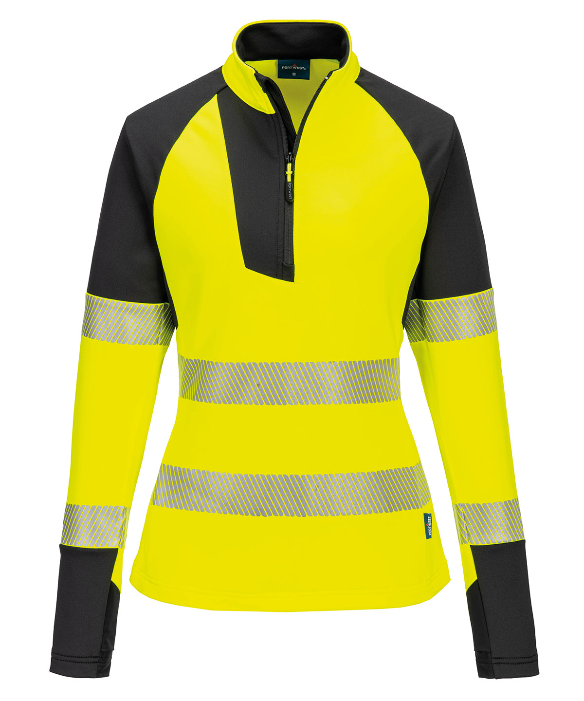 Women’s PW3 Hi-vis ¼-zip sweatshirt (T173)