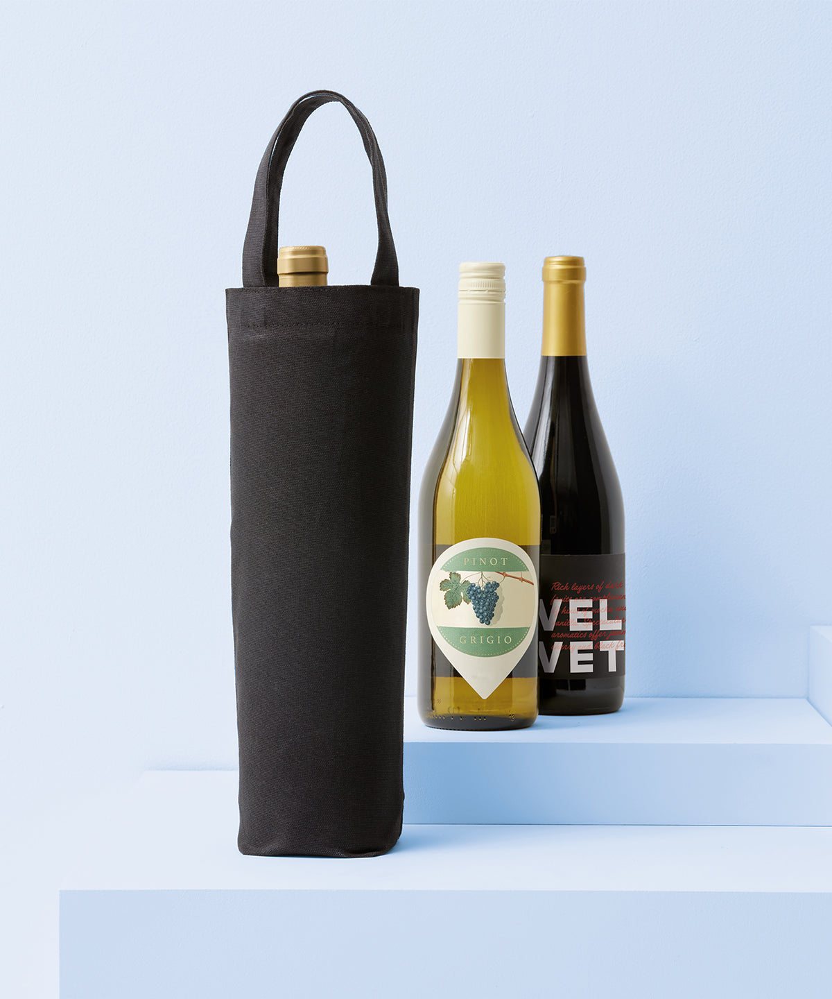 Recycled premium canvas bottle bag