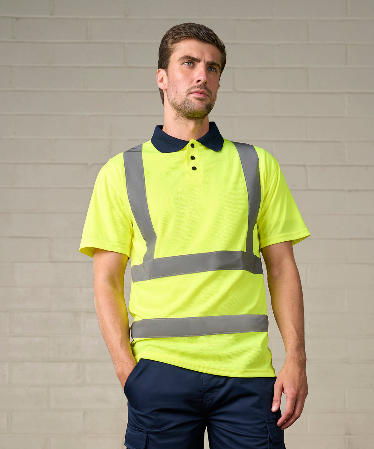 High visibility polo